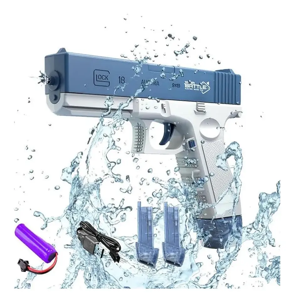 Pistola de Agua Eléctrica Recargable Presión DBG1653 Azul 4