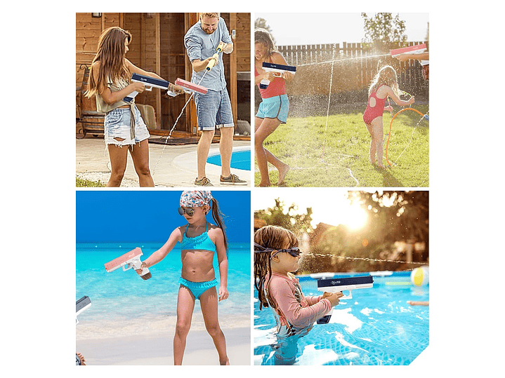 Pistola de Agua Eléctrica Recargable Presión DBG1653 Azul 5