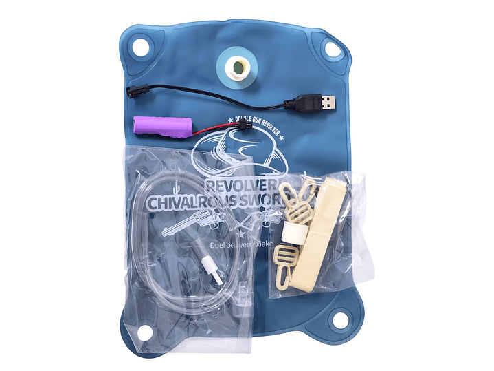 Juguete Pistola De Agua Eléctrica Revolver Backpack DBG1797  4