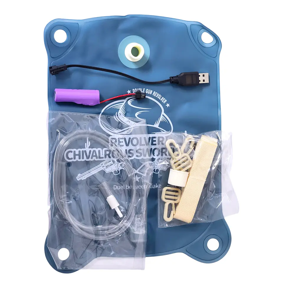 Juguete Pistola De Agua Eléctrica Revolver Backpack DBG1797  4