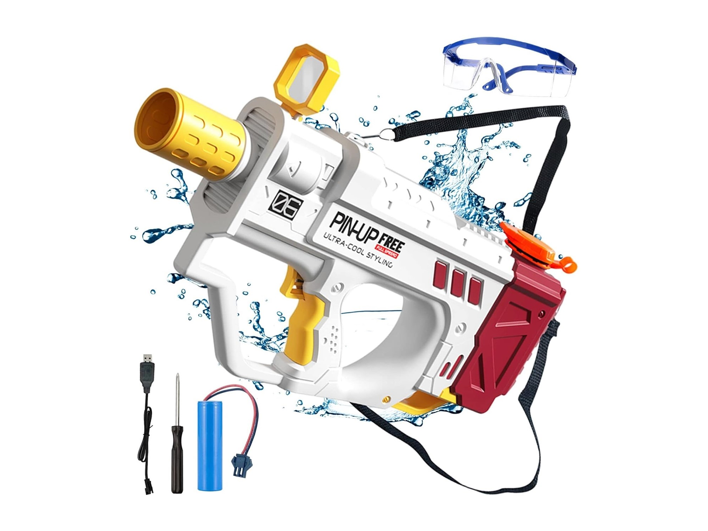 Juguete Pistola de Agua Eléctrica Uzi Recargable DBG1659 5