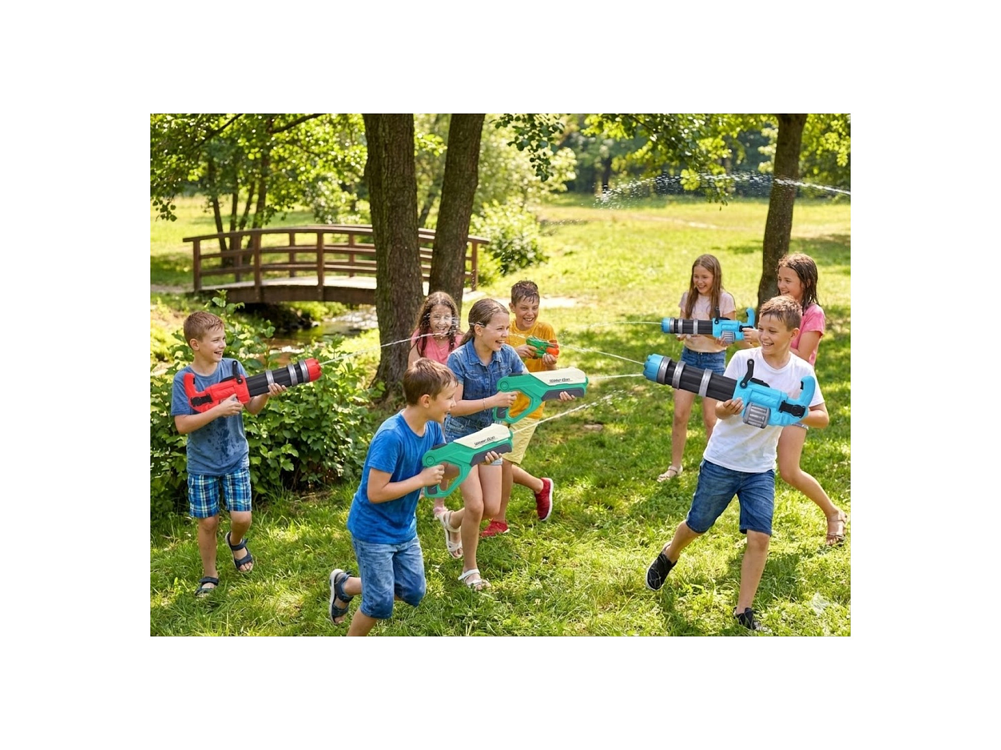 Pistola de Agua Motorizada Recargable Largo Alcance DBG1654 7