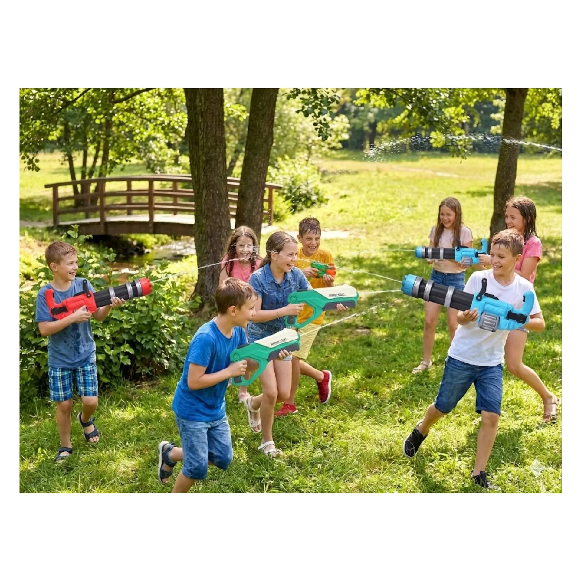 Pistola de Agua Motorizada Recargable Largo Alcance DBG1654 7