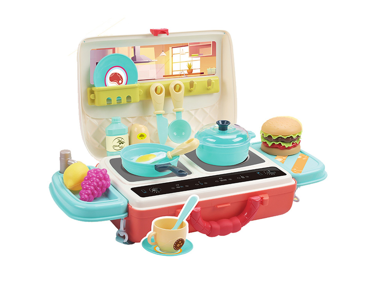 Juguete Maletín Mini Cocina + 28 accesorios 2 en 1 DBG1589 1
