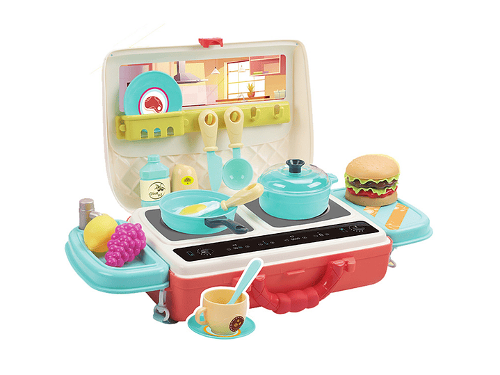 Juguete Maletín Mini Cocina + 28 accesorios 2 en 1 DBG1589 1