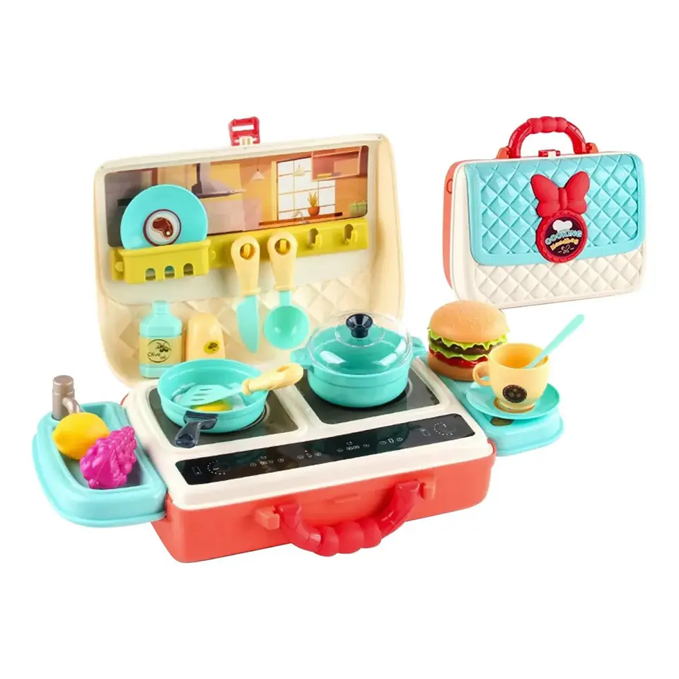 Juguete Maletín Mini Cocina + 28 accesorios 2 en 1 DBG1589 2