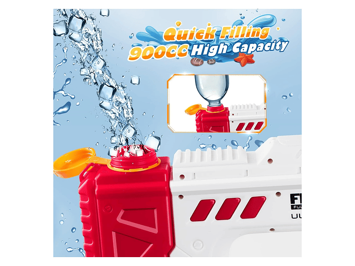 Juguete Pistola de Agua Eléctrica Uzi Recargable DBG1659 7