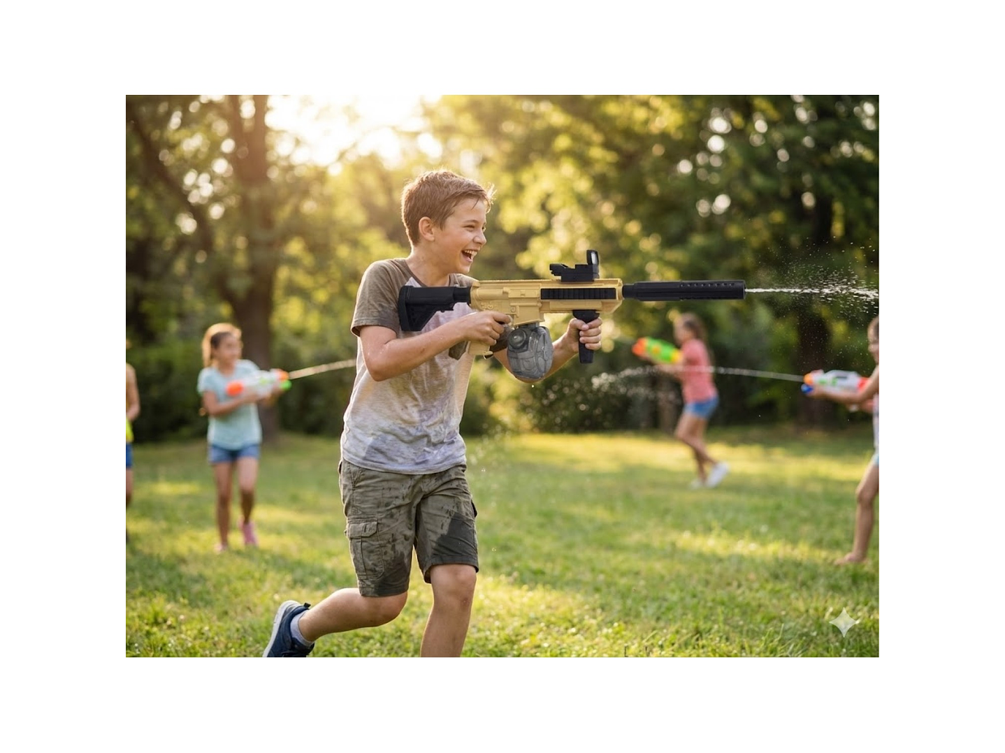 Juguete Pistola De Agua Eléctrica M416 Recargable DBG1794  7