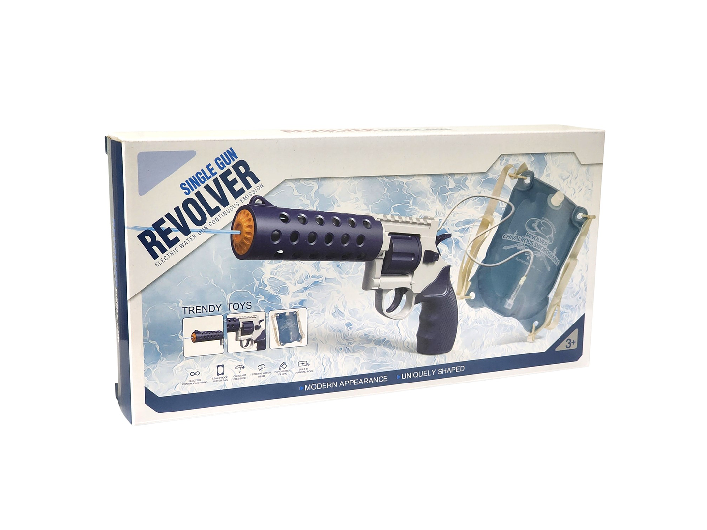 Juguete Pistola De Agua Eléctrica Revolver Backpack DBG1797  8