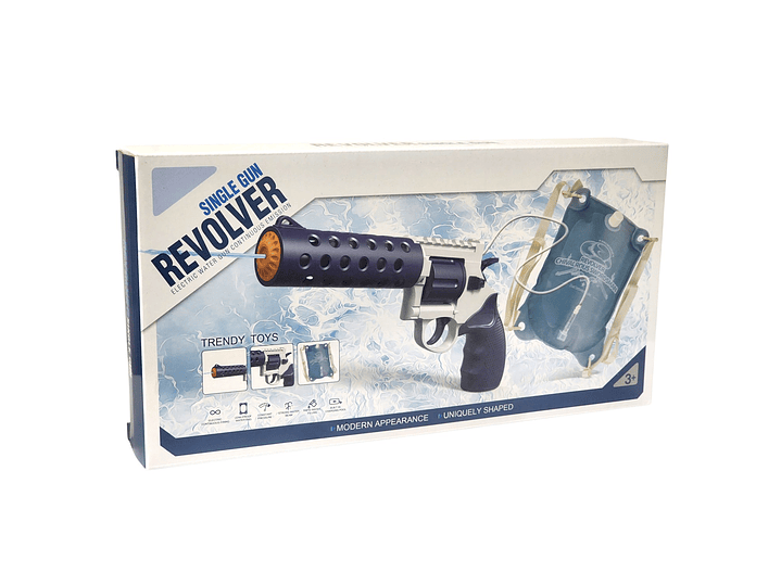 Juguete Pistola De Agua Eléctrica Revolver Backpack DBG1797  8