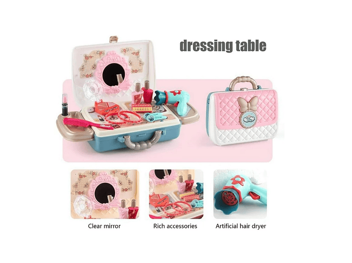 Set Belleza Juguete Infantil Maletín Maquillaje Acc DBG1609 2