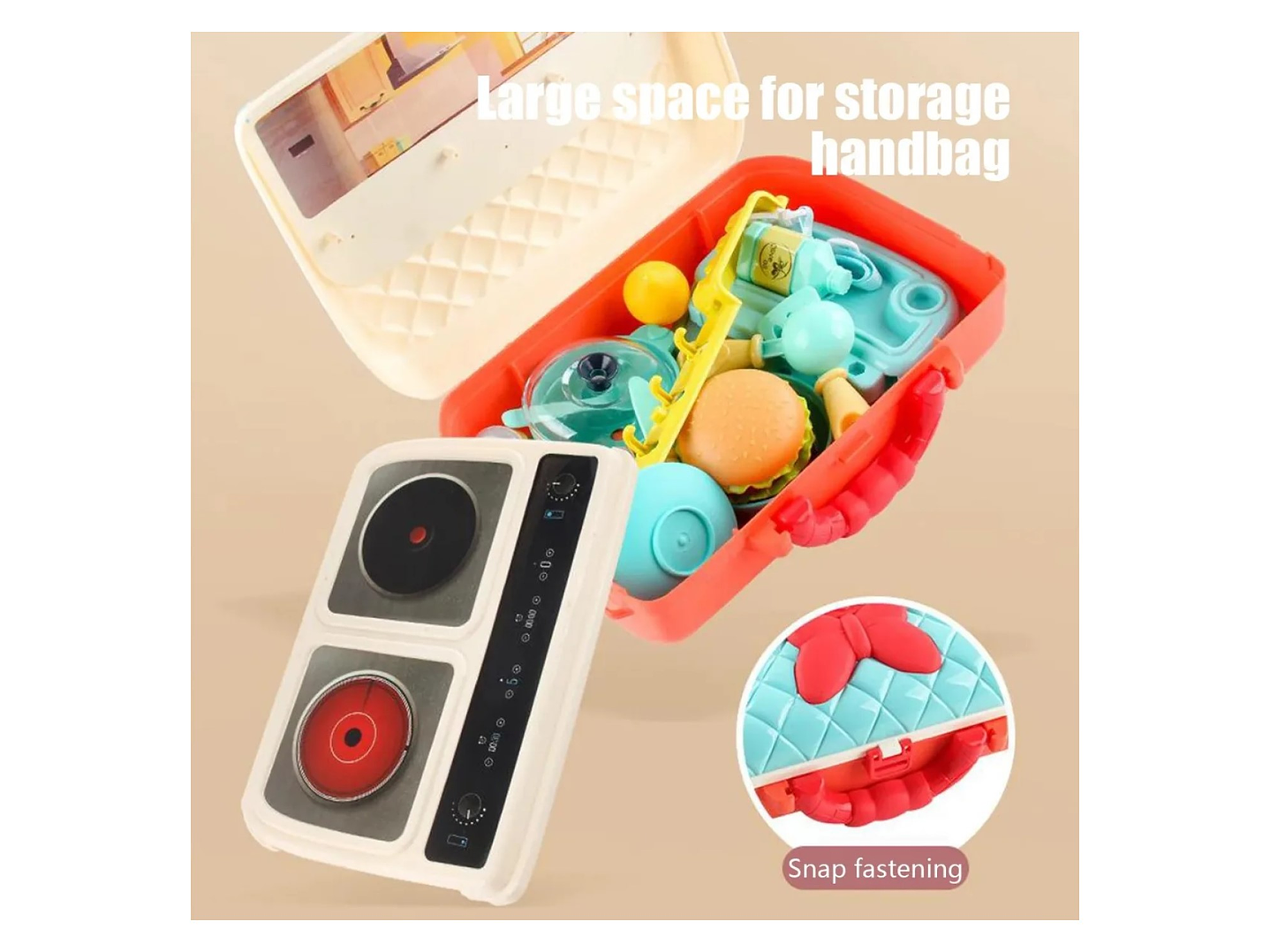 Juguete Maletín Mini Cocina + 28 accesorios 2 en 1 DBG1589 4