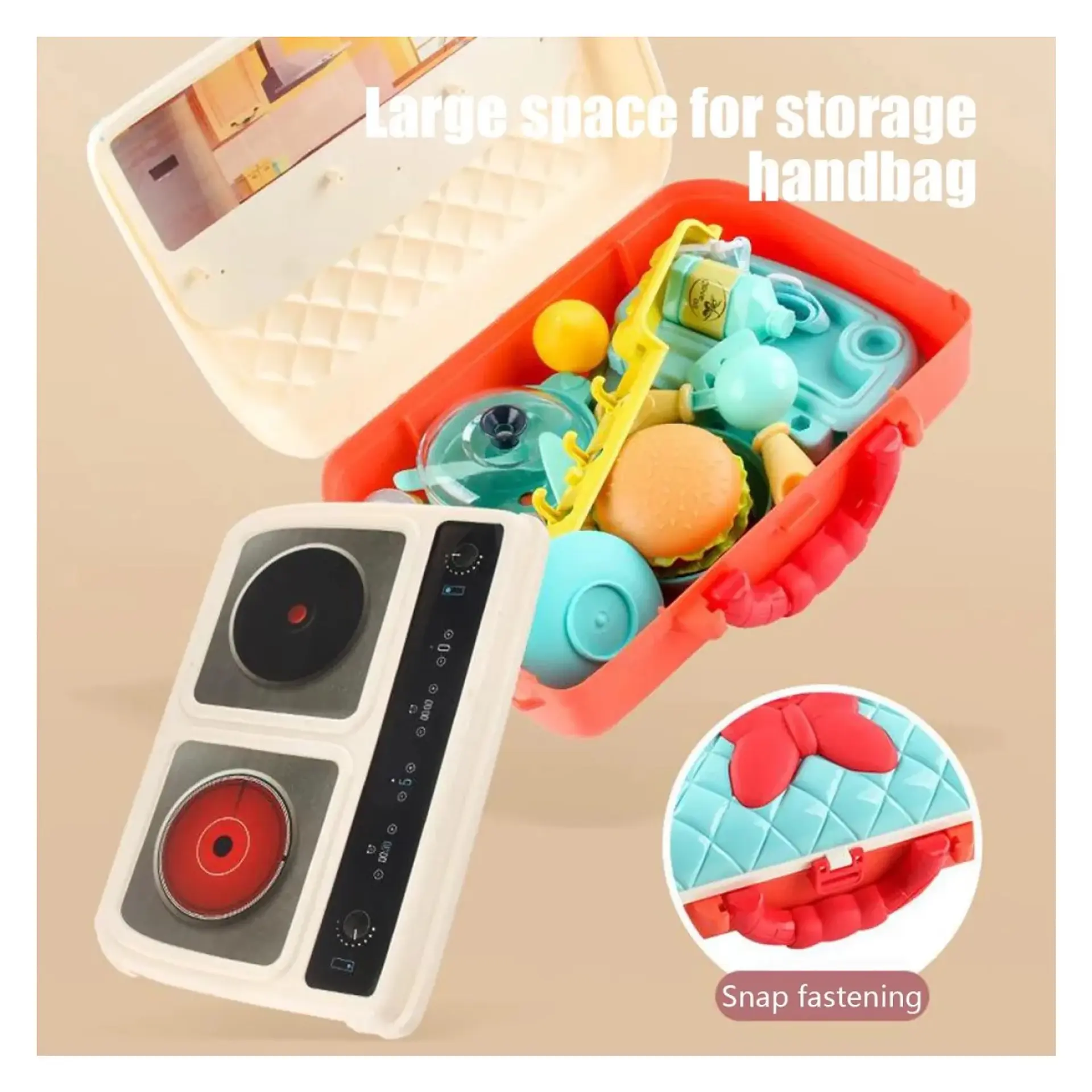 Juguete Maletín Mini Cocina + 28 accesorios 2 en 1 DBG1589 4
