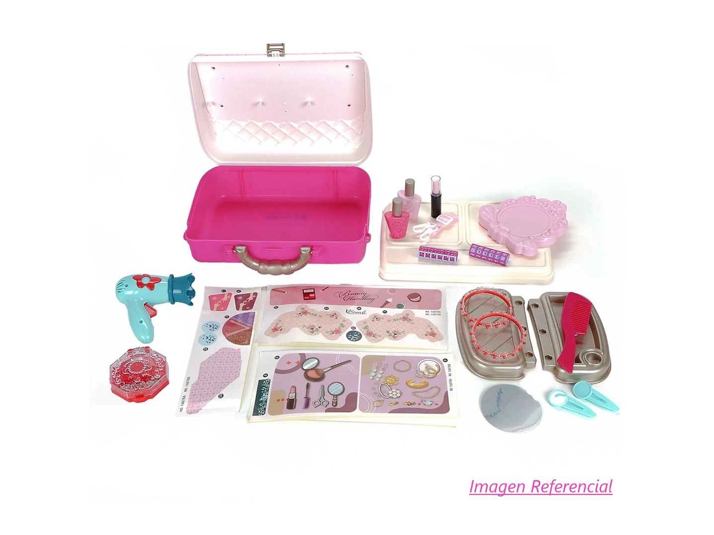 Set Belleza Juguete Infantil Maletín Maquillaje Acc DBG1609 3