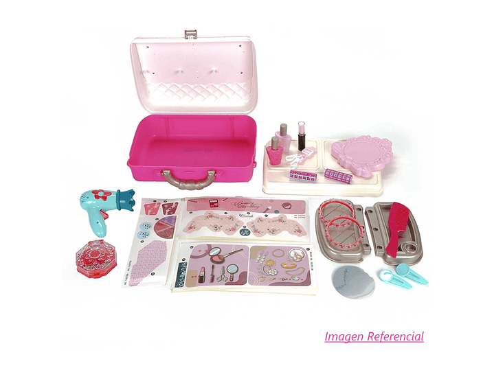 Set Belleza Juguete Infantil Maletín Maquillaje Acc DBG1609 3
