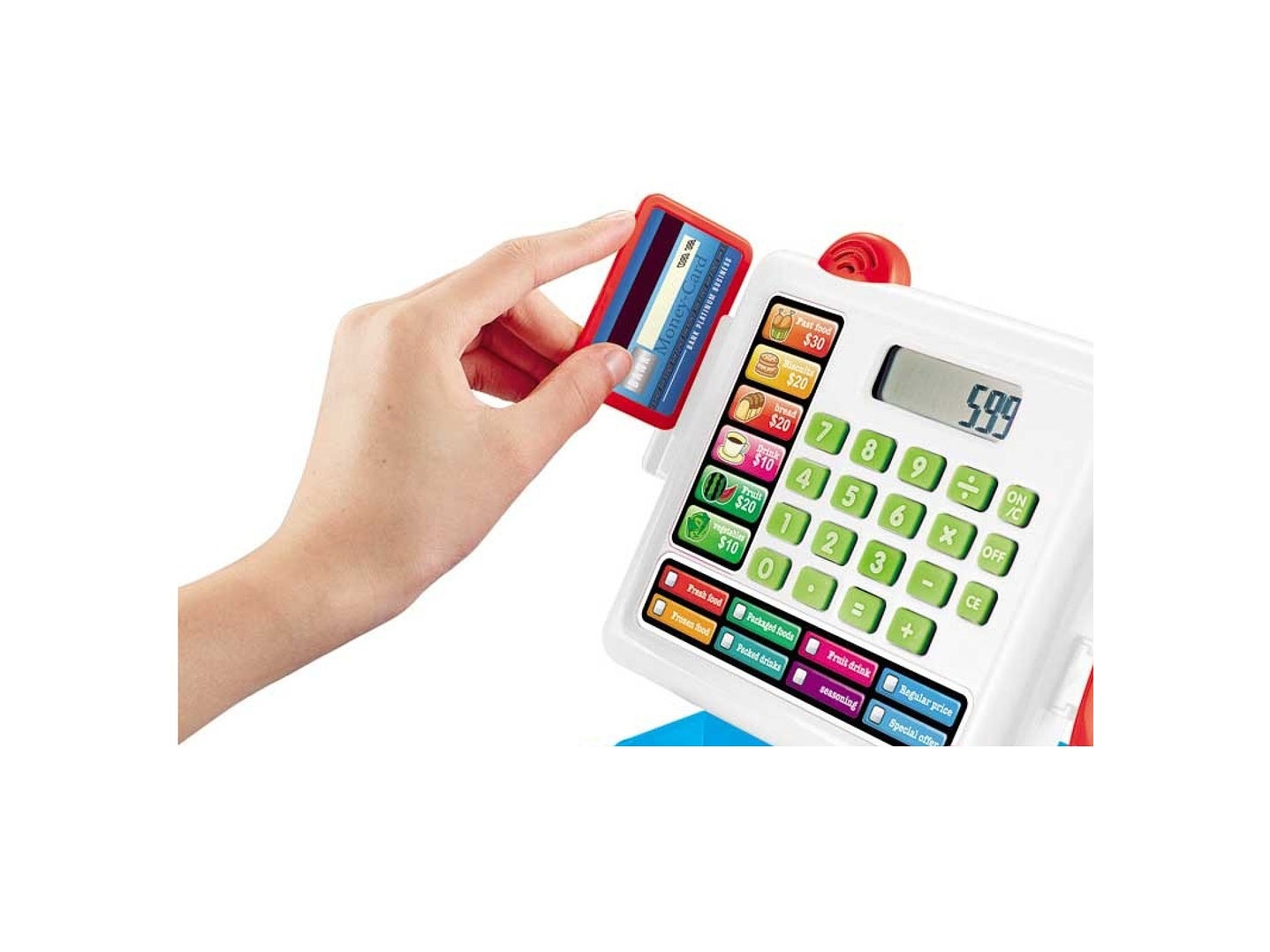 Juguete Caja Registradora Luz Sonido Y Accesorios DBG1610 2