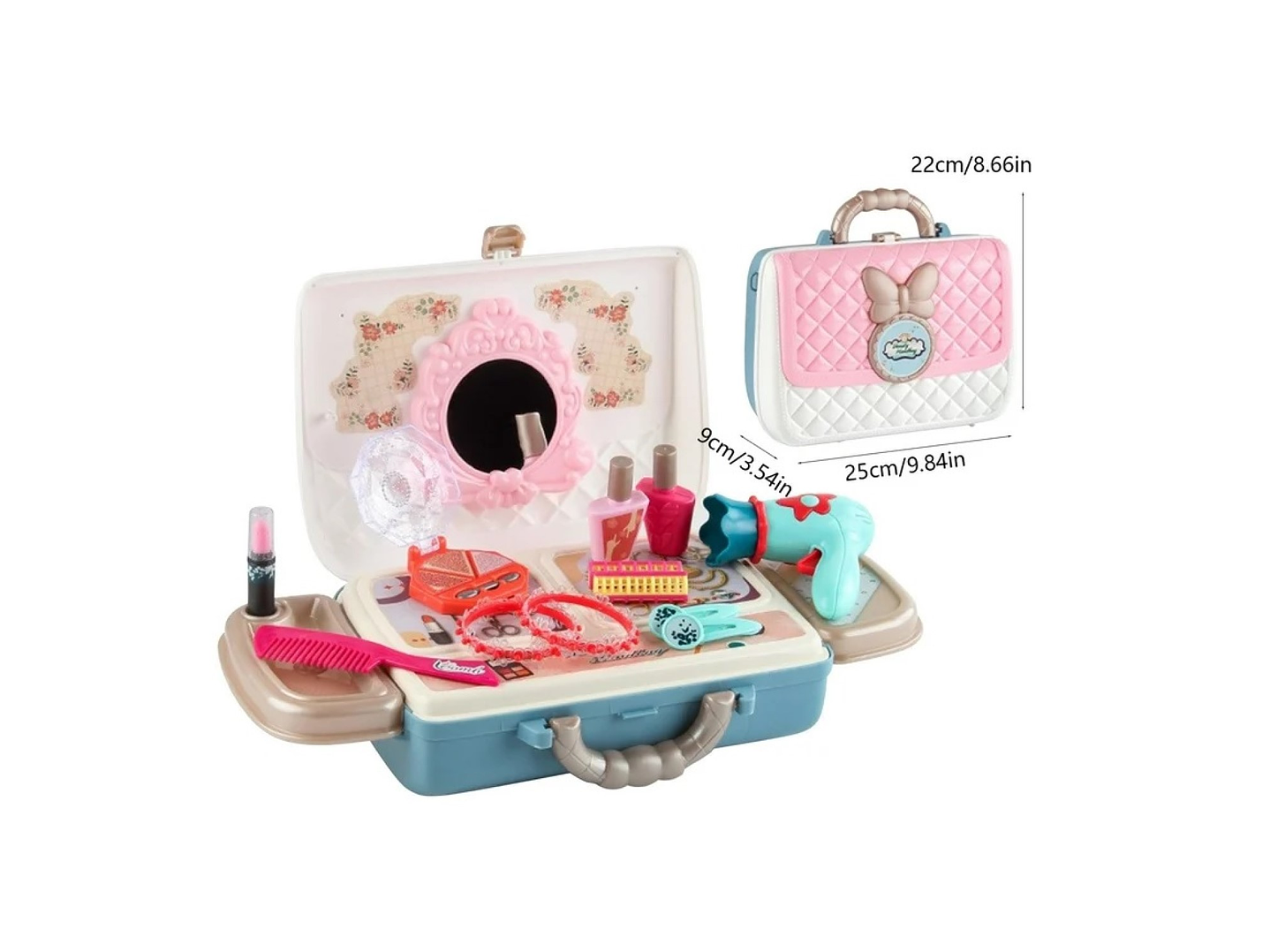 Set Belleza Juguete Infantil Maletín Maquillaje Acc DBG1609 7