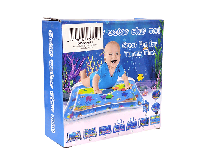 Alfombra De Agua Sensorial Bebé Diseño Marino DBG1451 4