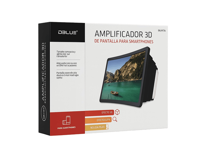 Amplificador 3D de Pantalla Smartphone Lupa DBLUE DBLUPC04 3