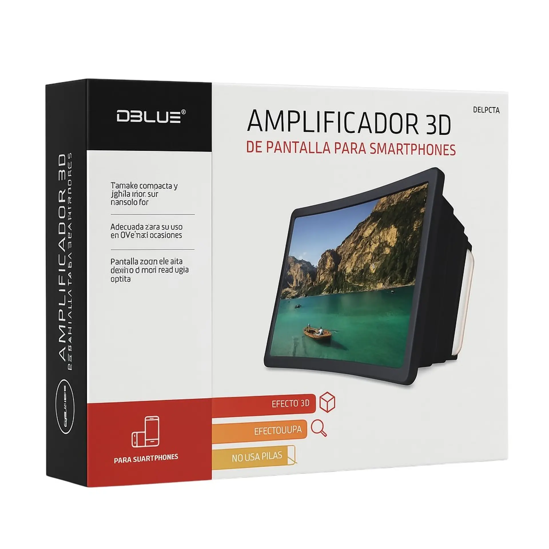 Amplificador 3D de Pantalla Smartphone Lupa DBLUE DBLUPC04 3