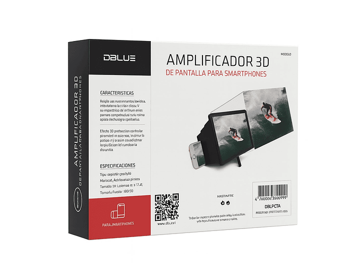Amplificador 3D de Pantalla Smartphone Lupa DBLUE DBLUPC04 4