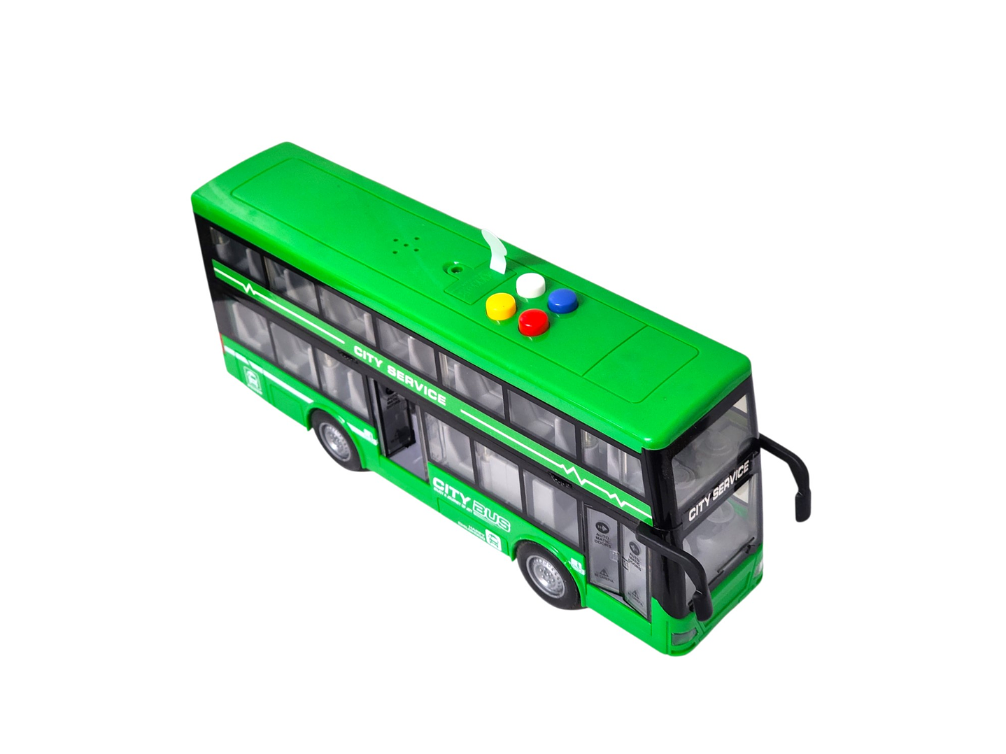 Juguete Autobús Dos Pisos Luces Sonidos 1:16 DBG1680G Verde 2