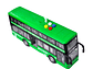 Juguete Autobús Dos Pisos Luces Sonidos 1:16 DBG1680G Verde - Miniatura 2