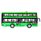 Juguete Autobús Dos Pisos Luces Sonidos 1:16 DBG1680G Verde - Miniatura 3