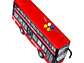 Juguete Autobús Dos Pisos Luces Sonidos 1:16 DBG1680R Rojo - Miniatura 2