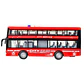 Juguete Autobús Dos Pisos Luces Sonidos 1:16 DBG1680R Rojo - Miniatura 3