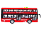Juguete Autobús Dos Pisos Luces Sonidos 1:16 DBG1680R Rojo - Miniatura 4