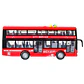 Juguete Autobús Dos Pisos Luces Sonidos 1:16 DBG1680R Rojo - Miniatura 4