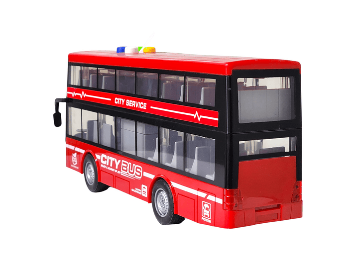 Juguete Autobús Dos Pisos Luces Sonidos 1:16 DBG1680R Rojo 5