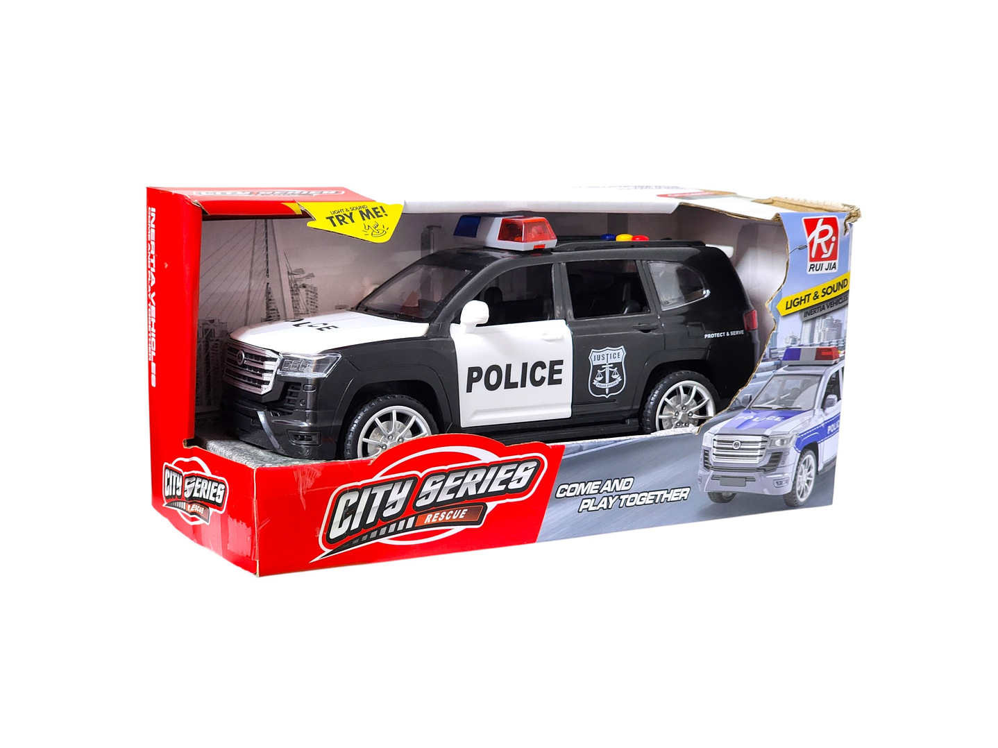 Juguete Camioneta Policía Luces Sonidos Interactiva DBG1682 7