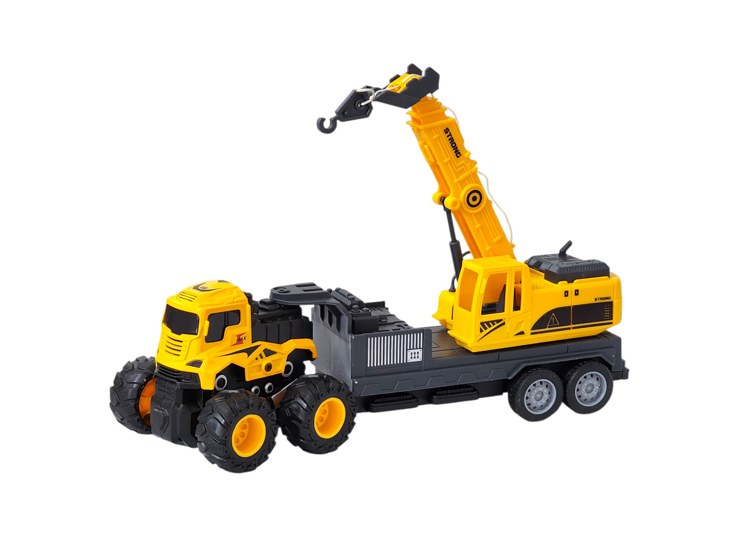 Juguete Camión de Remolque con Grúa Fricción DBG1688 1