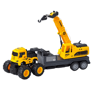 Juguete Camión de Remolque con Grúa Fricción DBG1688
