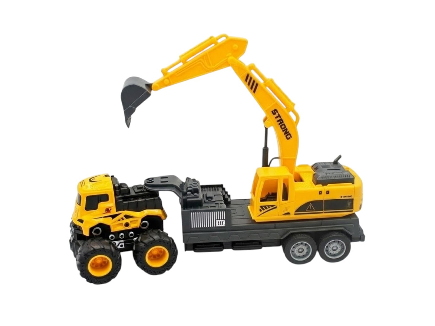 Juguete Camión de Remolque con Excavadora Fricción DBG1689 1