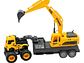 Juguete Camión de Remolque con Excavadora Fricción DBG1689 - Miniatura 1