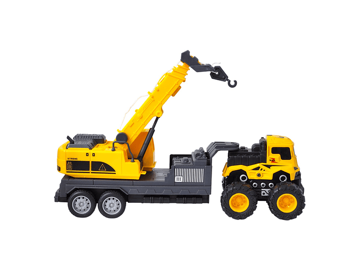 Juguete Camión de Remolque con Grúa Fricción DBG1688 3
