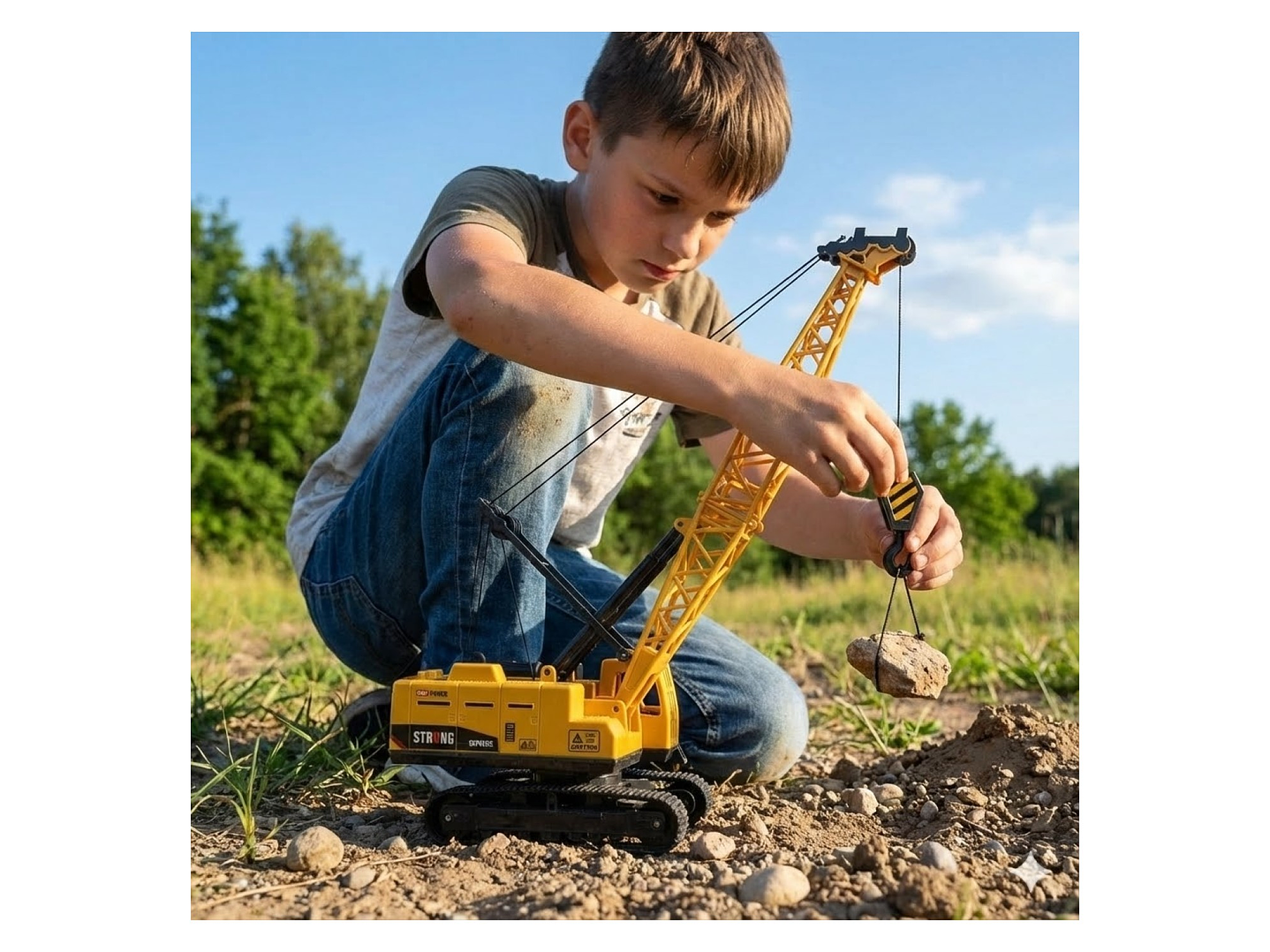 Juguete Grúa Construcción Luces Sonidos DBG1686 5