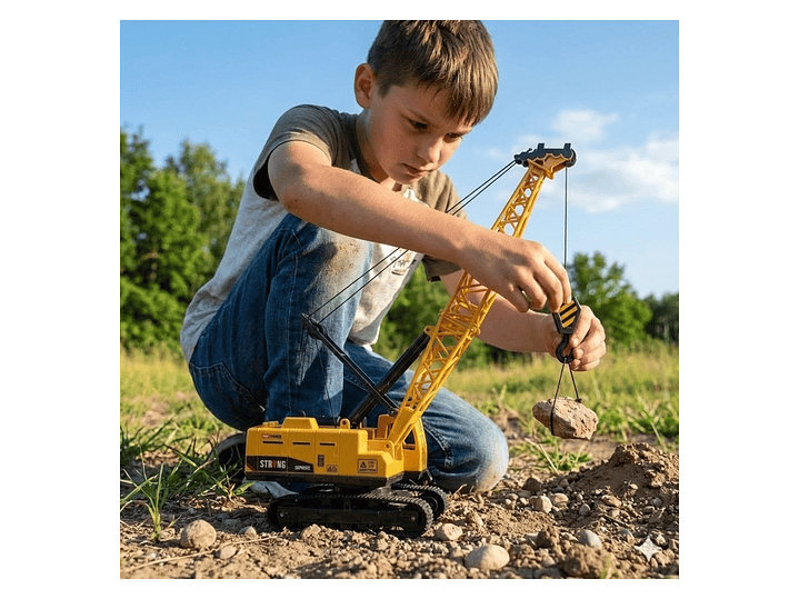 Juguete Grúa Construcción Luces Sonidos DBG1686 5
