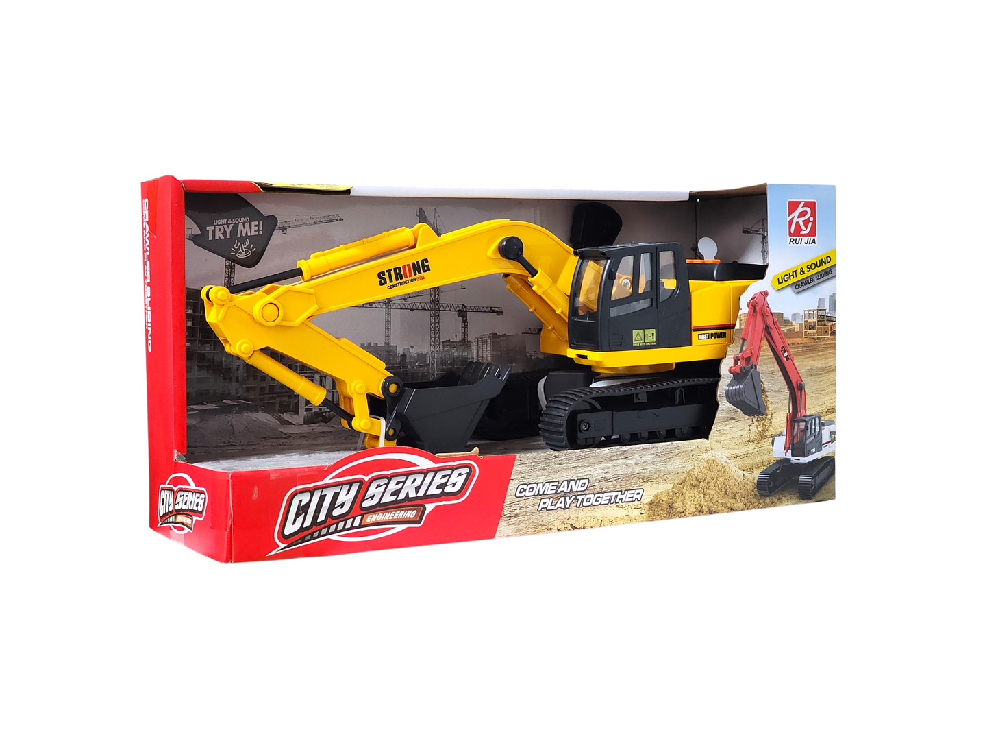 Juguete Retroexcavadora Fricción Luces Sonidos DBG1685 7