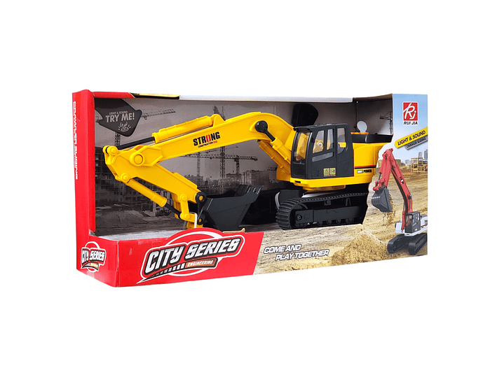 Juguete Retroexcavadora Fricción Luces Sonidos DBG1685 7