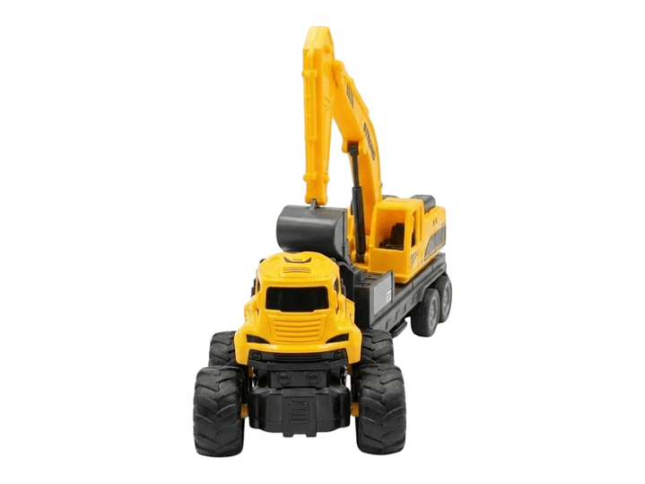 Juguete Camión de Remolque con Excavadora Fricción DBG1689 2