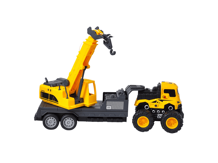 Juguete Camión de Remolque con Grúa Fricción DBG1688 4