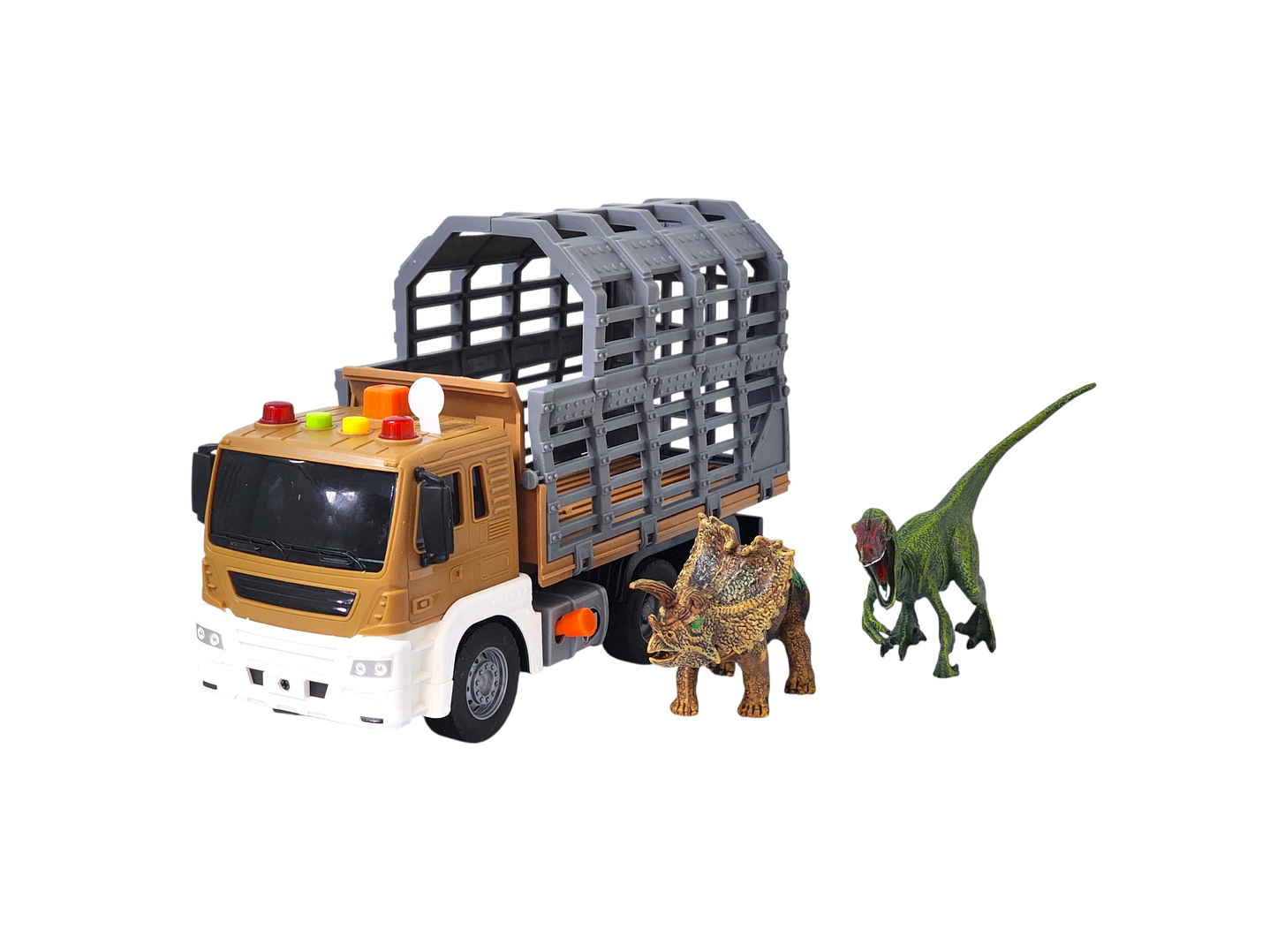 Juguete Camión Remolque Luces Sonidos Dinosaurios DBG1613 1