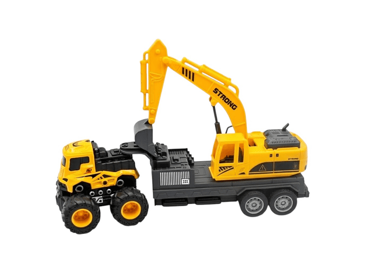 Juguete Camión de Remolque con Excavadora Fricción DBG1689 3