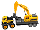 Juguete Camión de Remolque con Excavadora Fricción DBG1689 - Miniatura 3