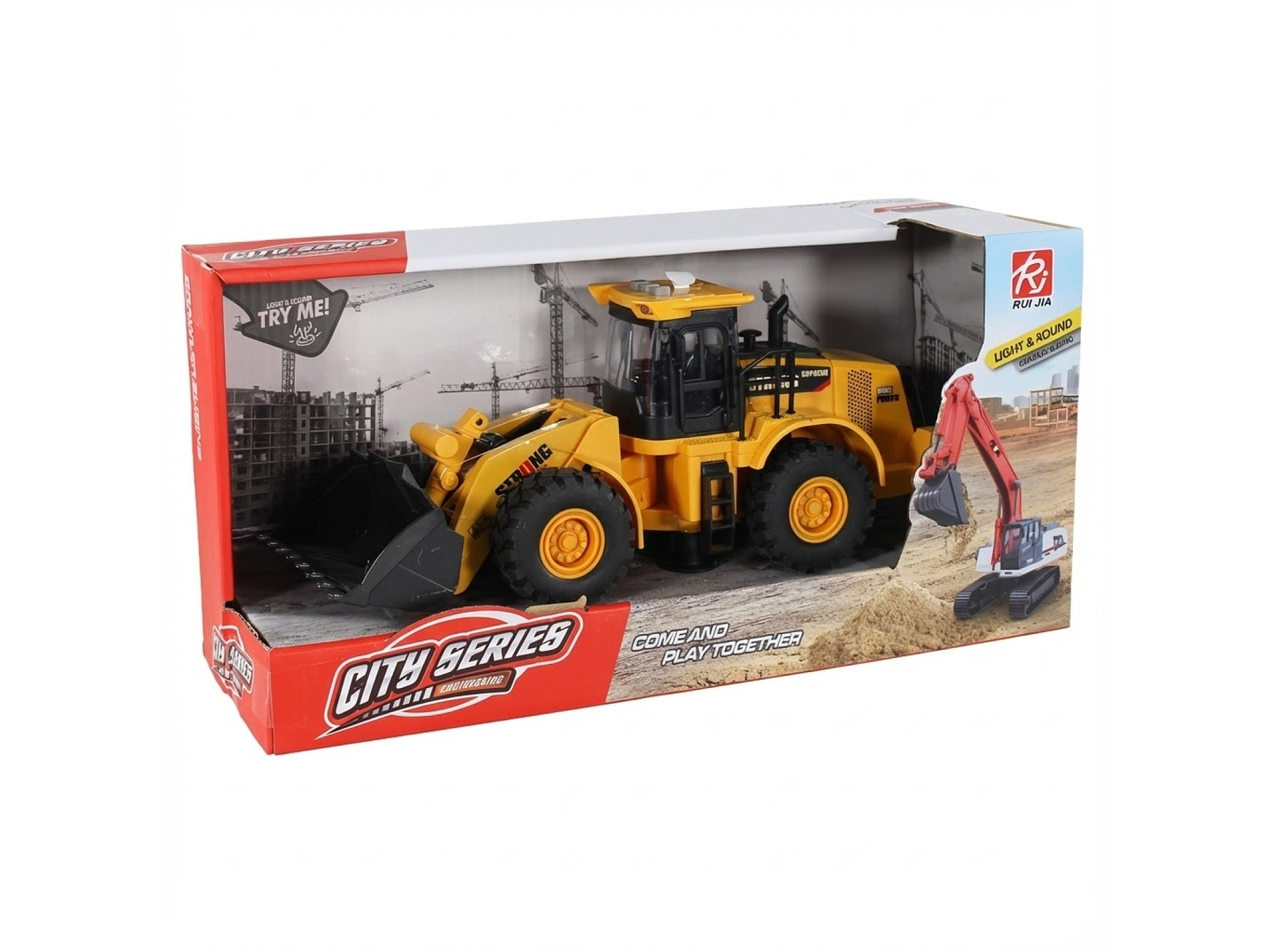 Juguete Excavadora Fricción Luces Sonido Escala 1:14 DBG1684 9