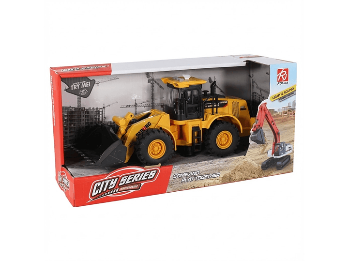 Juguete Excavadora Fricción Luces Sonido Escala 1:14 DBG1684 9